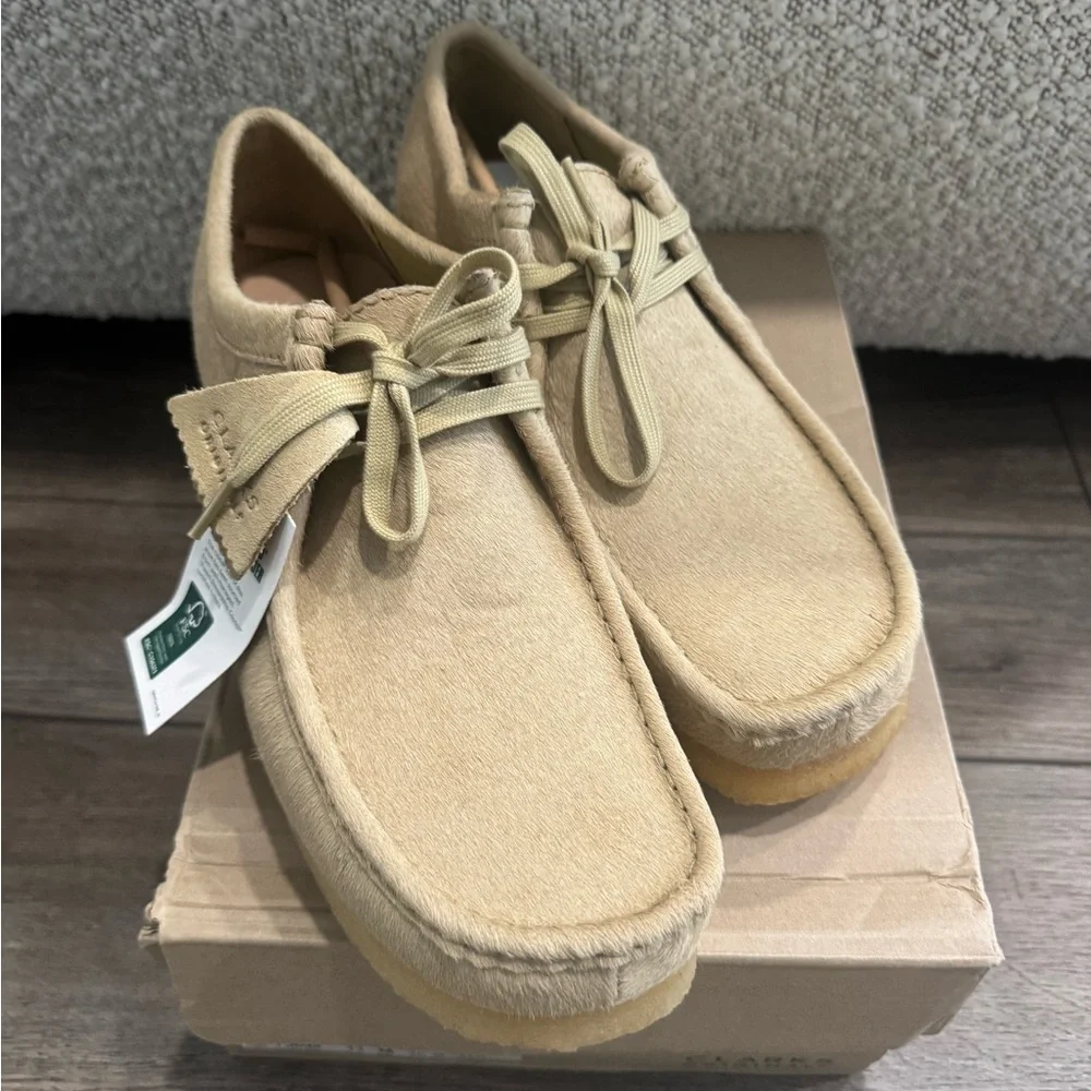 NWB Clarks Original Wallabee Men’s Maple hair Shoes Size 10.5